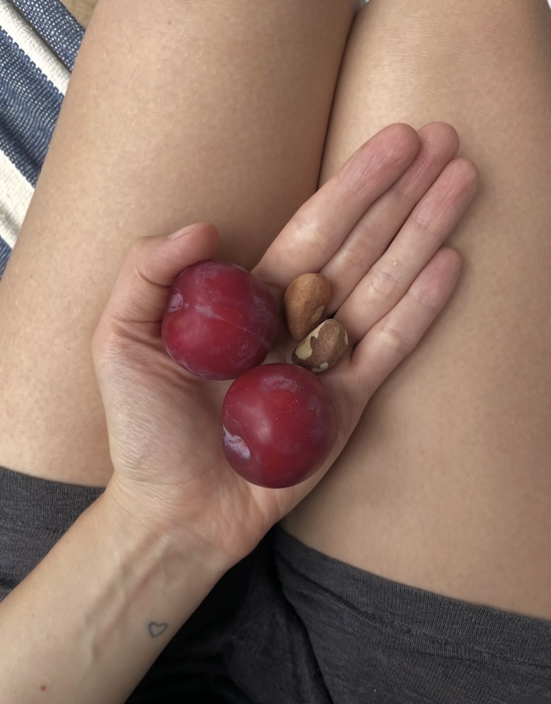 relaxing in a hammock with healthy snacks